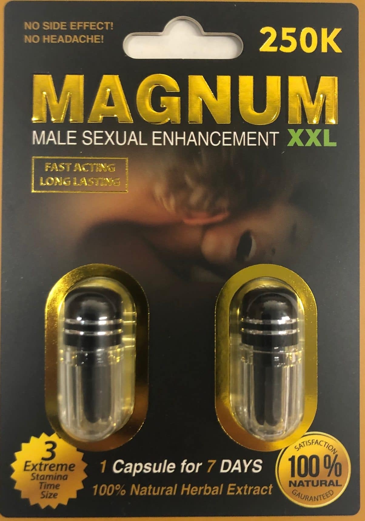 Magnum 250k Xxl Male Sexual Supplement Enhancement Pill Rhino Platinum 6942
